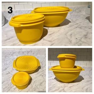 Vintage Tupperware servalier bowls